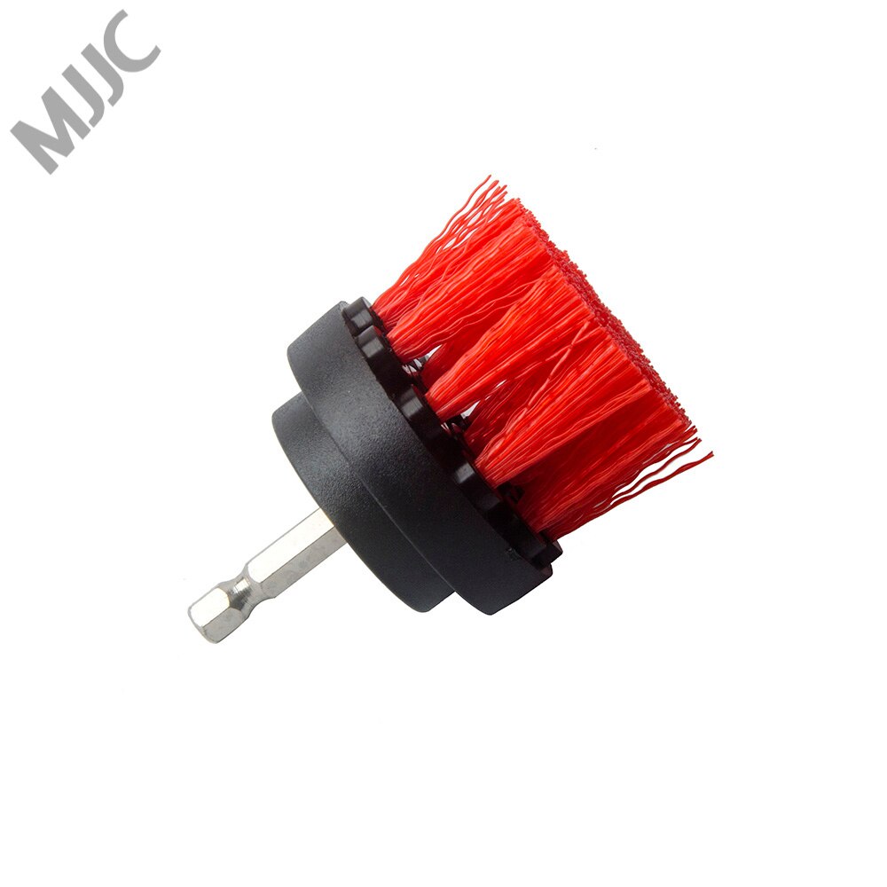 MJJC brosse moyenne et rigide 3 pièces | Avec fixation de perceuse, brosses à récurer pour nettoyer les pneus de voiture, la moquette, les cuisines, les salles de bains