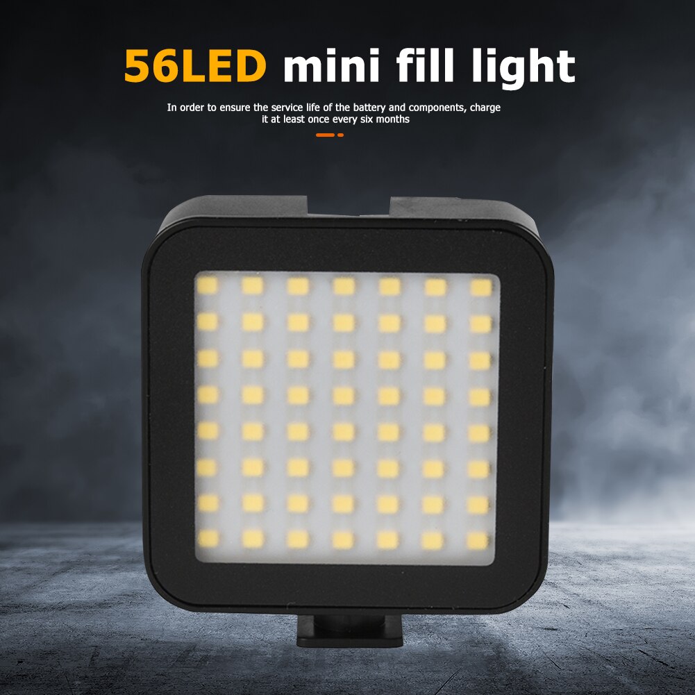 LED video fill light USB rechargeable brightness 6000K 56led camera vlog lamp photography lighting video conference intelligen