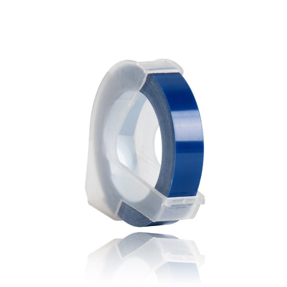 Mieszane kolory 3D PVC tłoczenie DIY taśma z etykietami kompatybilny Dymo 1610 12965 1540 1880 motex E-101 instrukcja drukarka etykiet ręcznie robione: blue