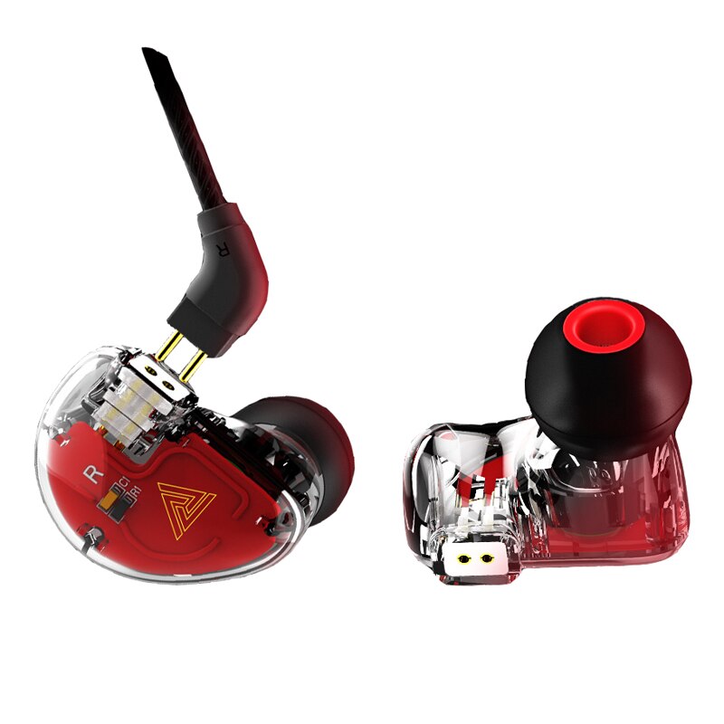 Qkz  vk5 4 unit bewegende ring zware bas in oortelefoon hifi 3.5mm stekker headset draadbediening oortelefoons met microfoon vs  ck5 ck1