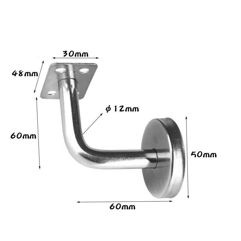 Gelænder beslag hånd skinne balustrade trappe skinne bannister væg suppor l stil: 60 60mm
