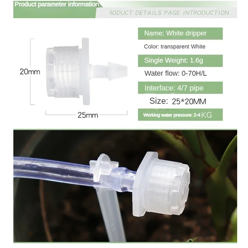 50-800PCS Drip Irrigation System Plant Watering Set Watering Kits Adjustable Drippers Irrigation Micro Garden Watering System