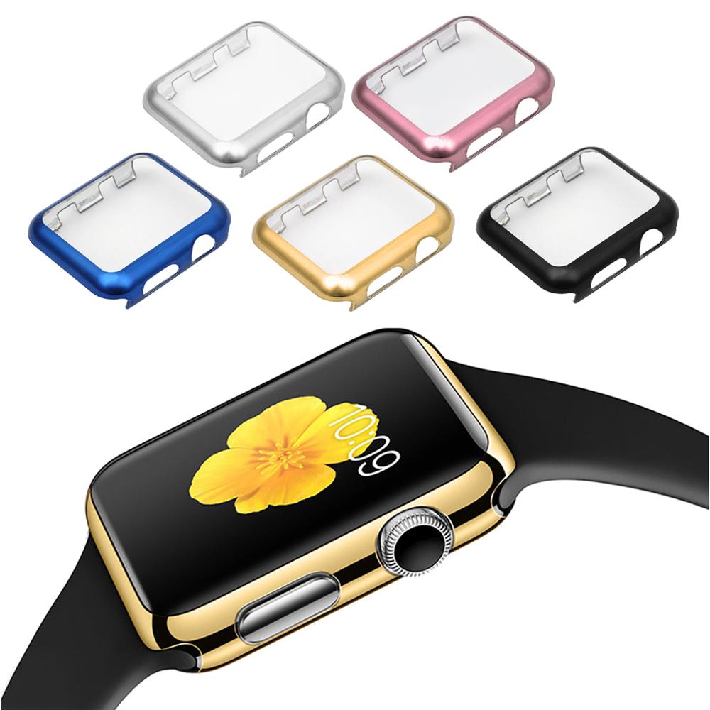 Ultra-tynd fuldskærmsbeskyttelsesdæksel pc-etui til apple watch series 1 2 38/42mm