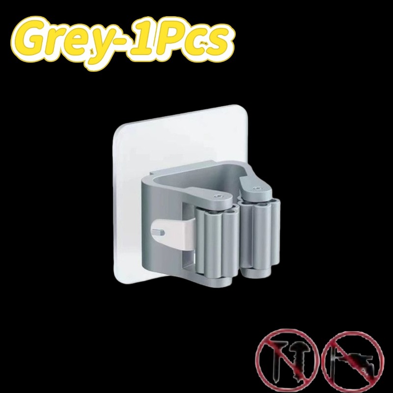 Supporto per scopa autoadesivo Supporto per scopa Supporto per scopa a parete Supporto per scopa Spazzola per spazzare Gancio Organizzatore di stoccaggio Accessori per la cucina del bagno: Avorio