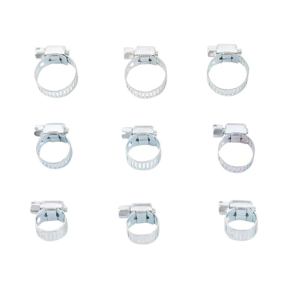 20 Pcs 3 Size Iron Worm Drive Hose Clips High Qulity Hose Clamp Fuel Pipe Tube Fastening Gear Clamp Water Pipe Fixed Buckles