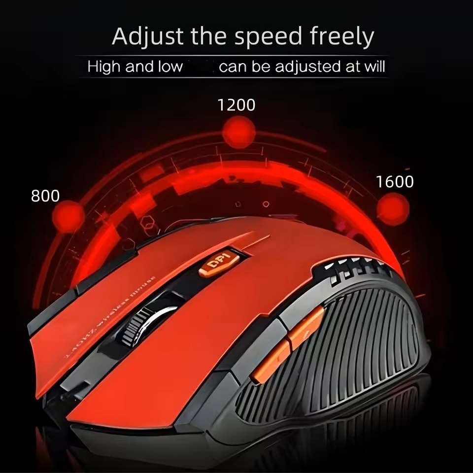Wireless Mouse USB Computer Mouse 2.4G Portable Mobile Optical Office Mouse Adjustable DPI Levels for Notebook PC Laptop MacBook