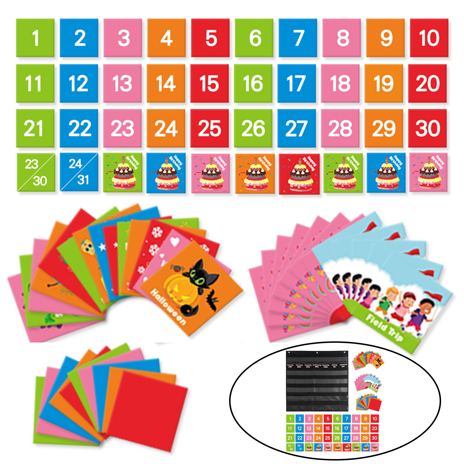 Calendar Pocket Chart Learning Calendar Pocket Chart Calendar Set