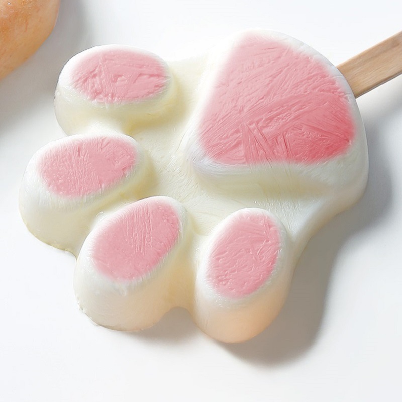 Silicone Reusable Popsicle Cakesicle Ice Cream Maker Mold Ice Pop Maker DIY Ice Cream Food Grade Cake Mold with 50 Wooden Sticks