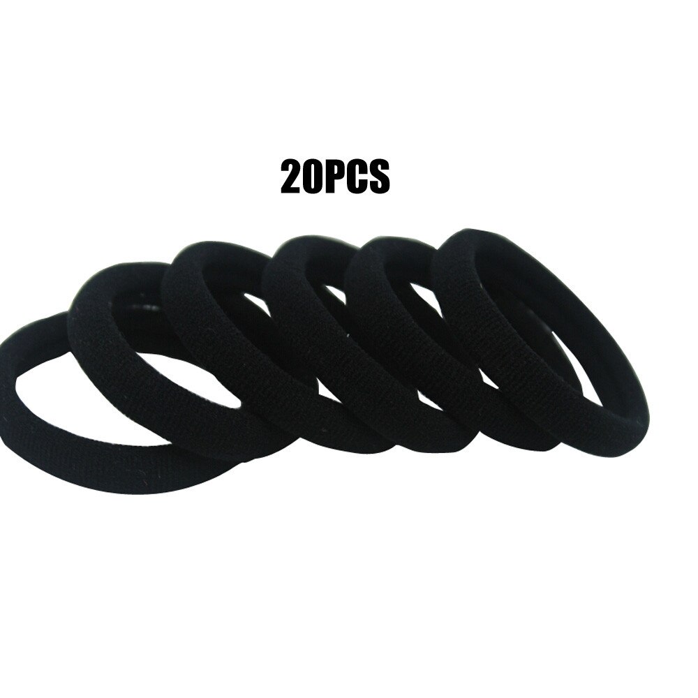 Accesorios de herramientas de estilismo para el cabello para niña, bandas elásticas para pelo, cuerda, pulsera de coleta, cuerda de goma, D301108, 20 Uds.