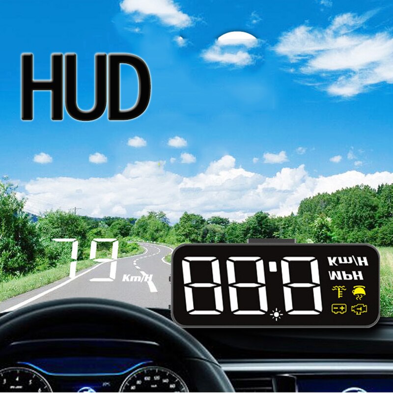 Universal GPS HUD Projector On Windshield Head Up Display Information Display Module GPS Speedometer Hud Projector Obd 2 Display
