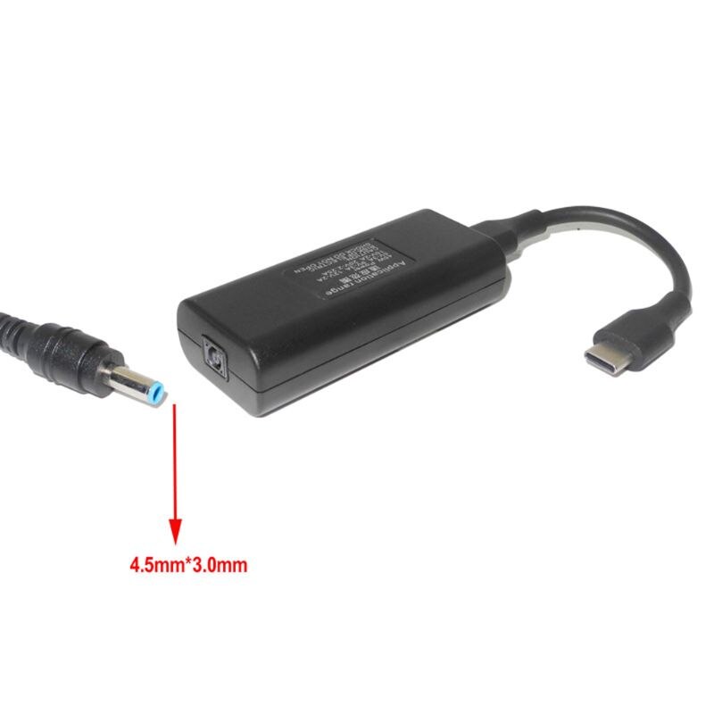 65W Mini Voeding Dc Adapter Lader Connector Usb Type C Converter Voor Lenovo Hp Asus Laptop Pc computer Accessoires: D