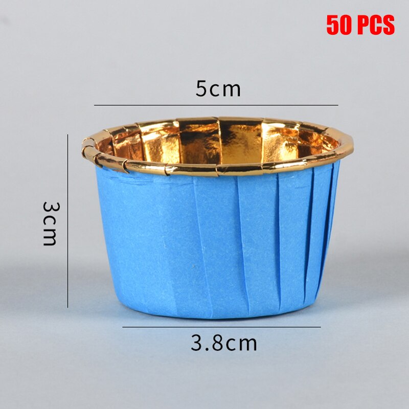 50/100pcs Aluminum Foil Cupcake Paper Cupcake Liner Baking Cups Muffin Cupcake Paper Cups Baking Pastry Tools Bakeware: 11