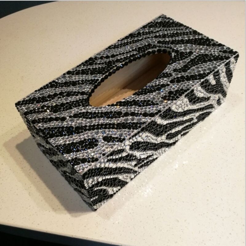 Forme spéciale diamant peinture bricolage rouleau boîte à mouchoirs stockage de bijoux lune étoile fleur point de croix artisanat: 5