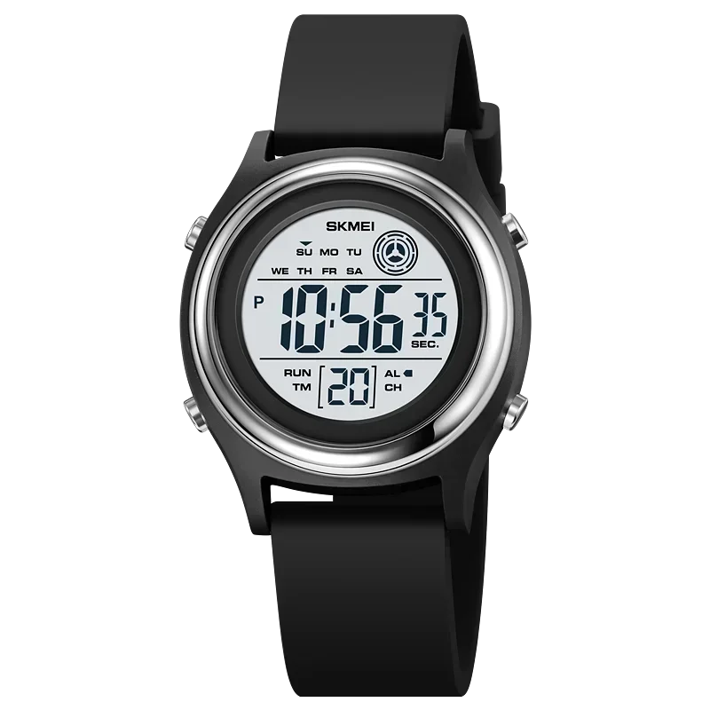 Skmei luxe waterdichte schokbestendige sport countdown horloges dames digitale polshorloge voor vrouwen stopwatch lady girl relojes 2094: Bruin