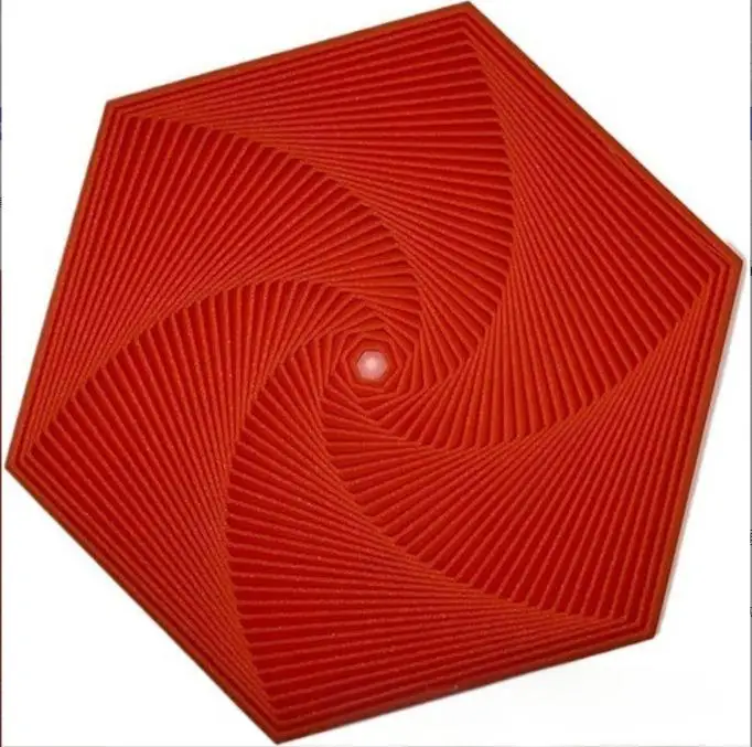 3D-stampato frattale agitarsi esagono 3D Stampato Esagonale Giocattoli Antistress Esagonale Anello Fractale Esagonale spirale Cambia Giocattoli: S / Blu profondo