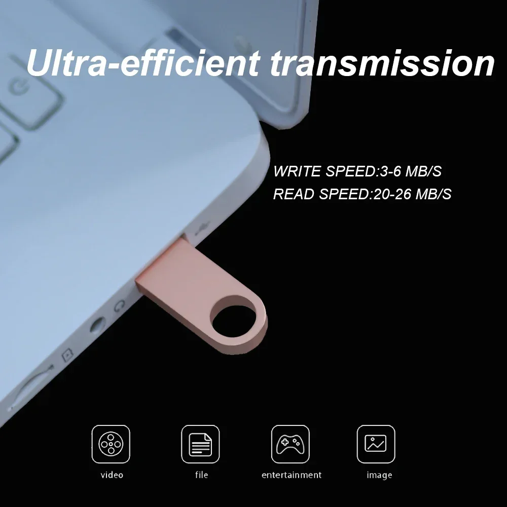 JASTER-Unidad Flash USB 2,0 de Metal, Pen Drive de alta velocidad de 64GB, 32GB, 16GB, llavero gratis, disco U de 8GB y 4GB para ordenador portátil