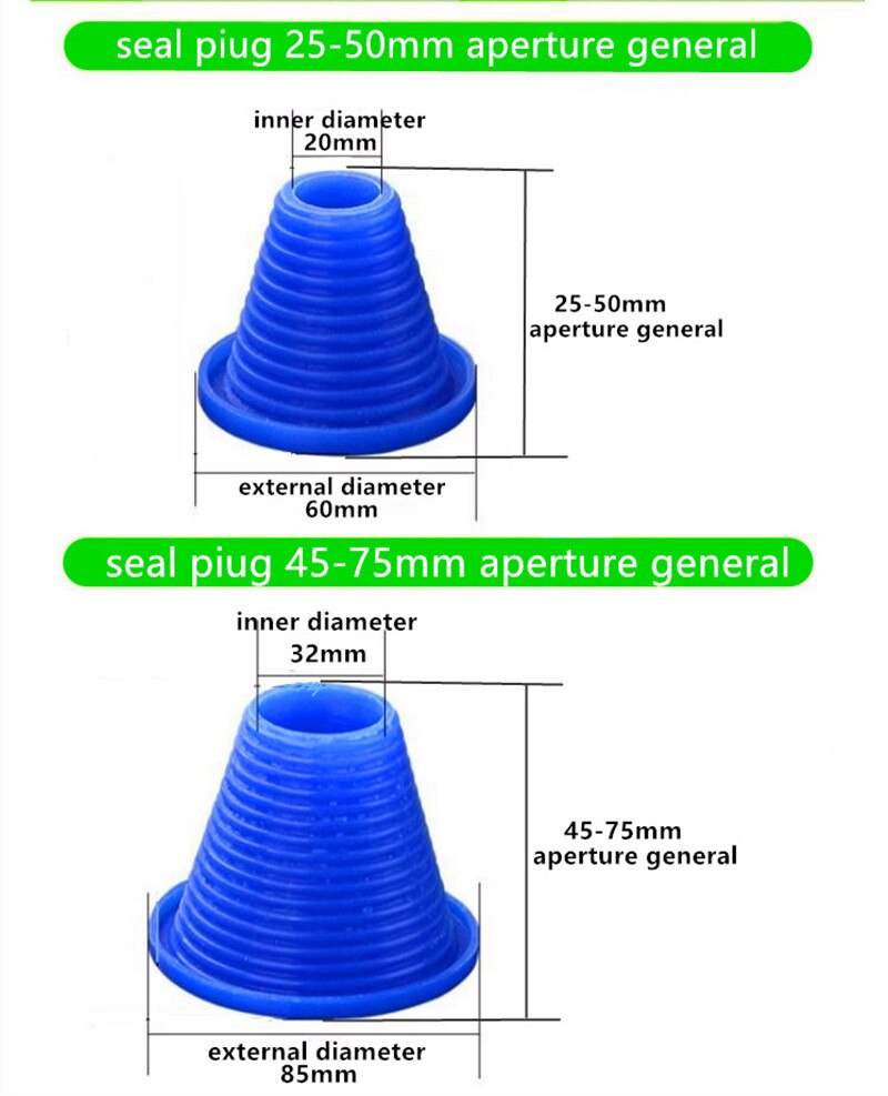 Tapón de drenaje de suelo para inodoro, tapón de gel de sílice antiolor, antireflujo, contra el olor: 25-50mm