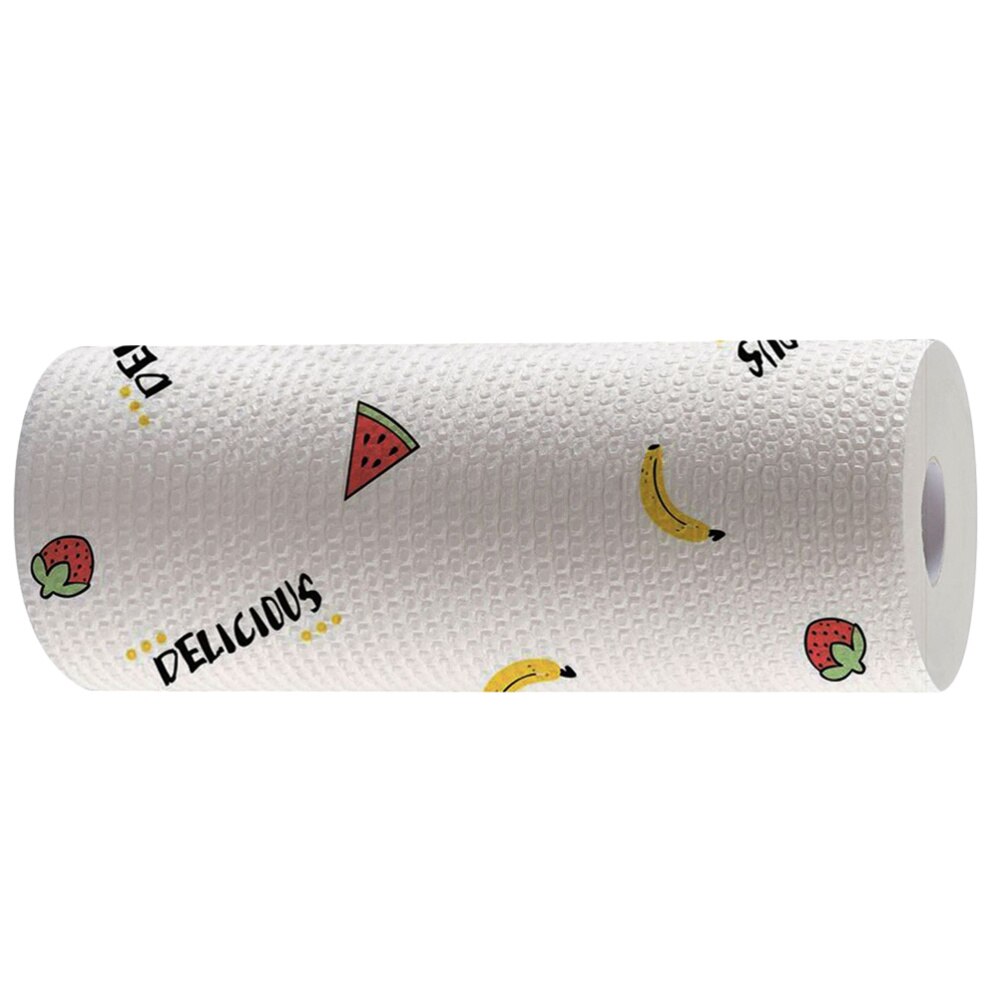 1 Roll of Dish Cloth Kitchen Dry and Wet Use Wipes Napkins Cleaning Cloth Dishcloth