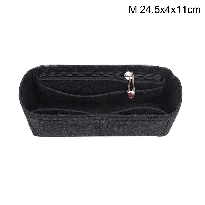 1PC Felt Insert Bag Organizer, Makeup Organizers, Liner Perfect for Brand Women's Handbags For And Cosmetic Bags: Orange