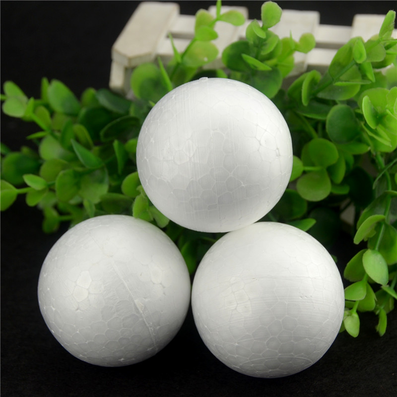20PCS/Lot 60MM Modelling Polystyrene Styrofoam Foam Ball White Craft Balls For DIY Christmas Party Decoration Supplies