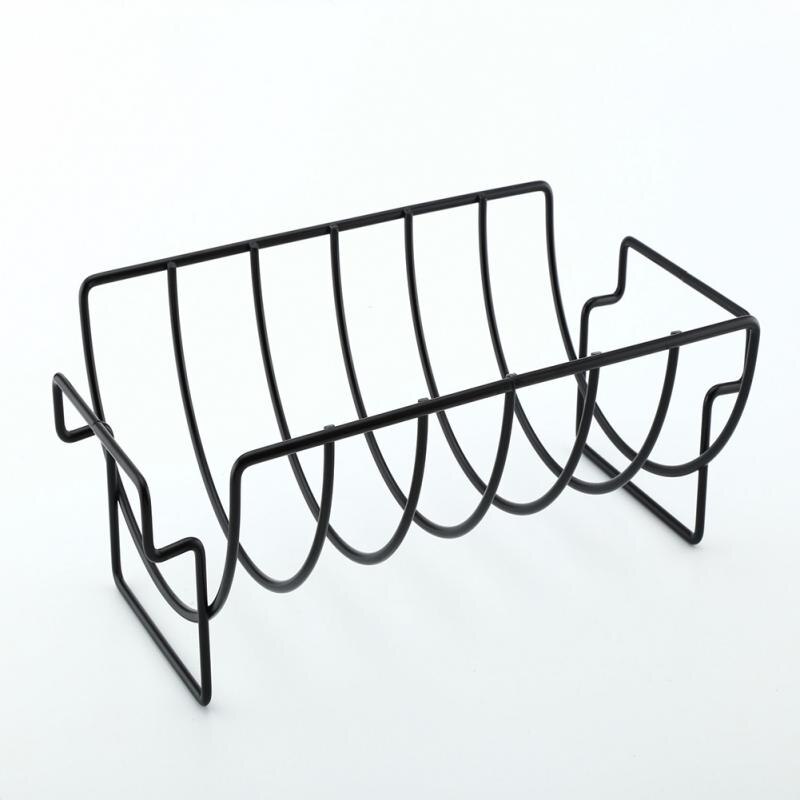 Rvs Rechtop Kip Steak Rack non-stick Bakken Kookgerei BBQ Rib Rack Barbecue Grillen BBQ Accessoires