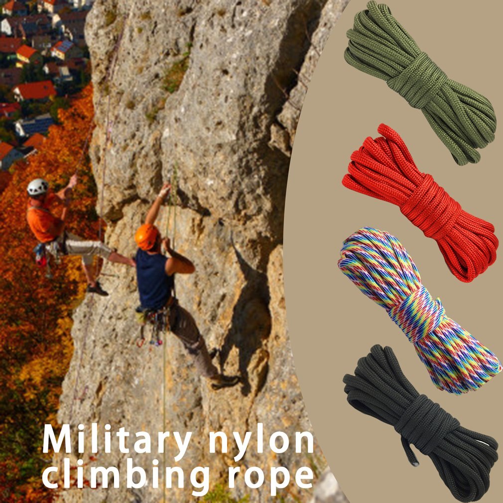 550 Pounds Army Nylon Climbing Rope Parachute Rope For Survival Rope Camp Climbing Rope Hiking Clothesline