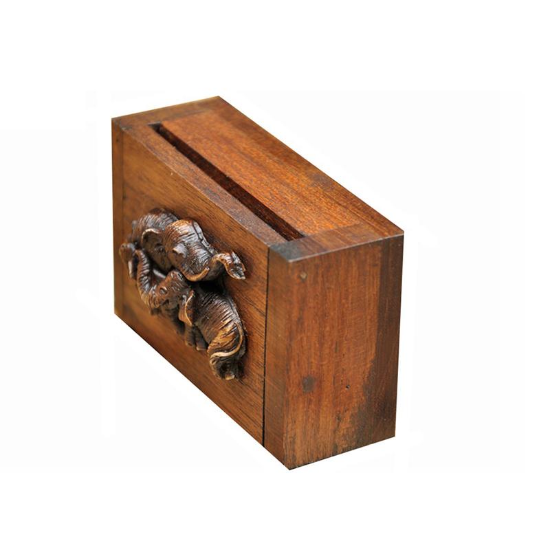 1pc Embossment Elephant Toothpicks Holder Toothpicks Storage Box Desktop Adornment for Home