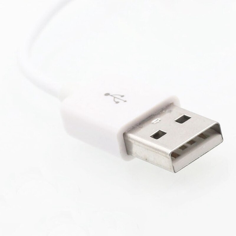 Usb kort oplader data hvid kabel 3.5mm jack adapter opladningsledning til apple ipod 3rd 4th 5th 6th 4/5/6 mp3 afspiller