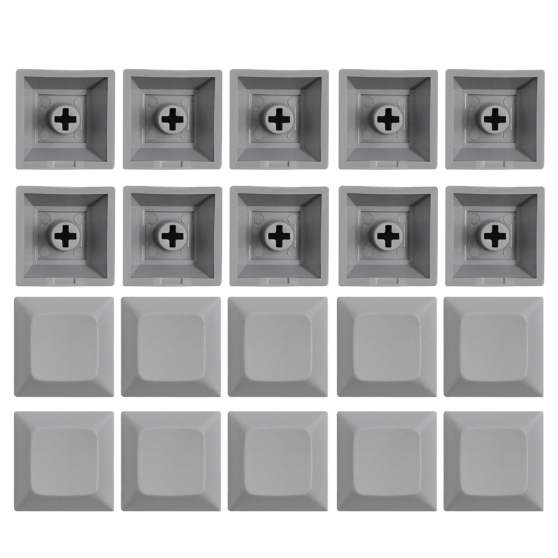 DSA 1U Keycap Set PBT Blank Keycaps DSA Profile 1U Height Keycap Set For Gaming Mechanical Keyboard 20PCS: GRAY