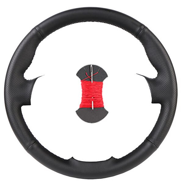 Couverture de volant de voiture en cuir tressé, pour Opel Astra (K) Corsa (E) Crossland X Grandland X Insignia: D-04-Red