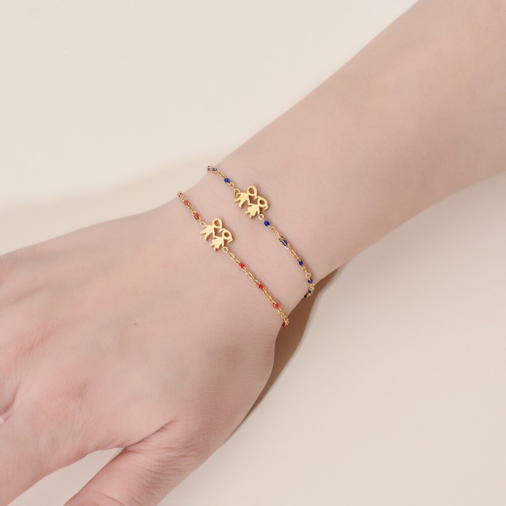 Zmzy boy girl friend armband roestvrij staal armbanden voor vrouwen gouden ketting verstelbare armbanden sieraden