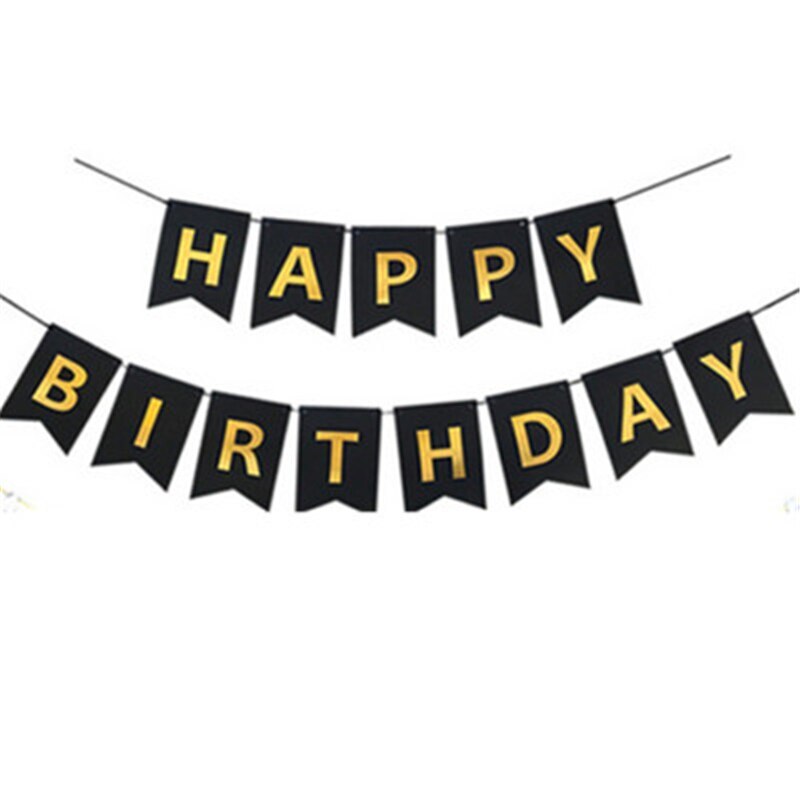 Paper Bunting Garland Banners Flags Happy Birthday Banner For Kids Birthday Party Baby Shower Party Decoration Bnaner: 1