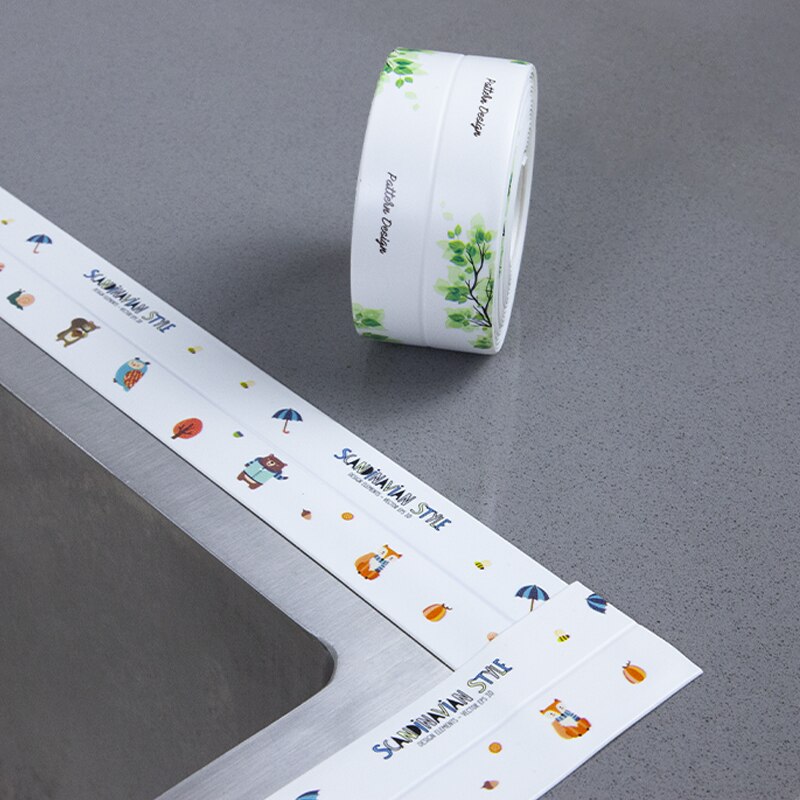 Wash Basin Gap Stickers Waterproof And Mildew Proof Stickers Gap Stickers Glass Tile Stickers Beautiful Seam Stickers Pool Sink