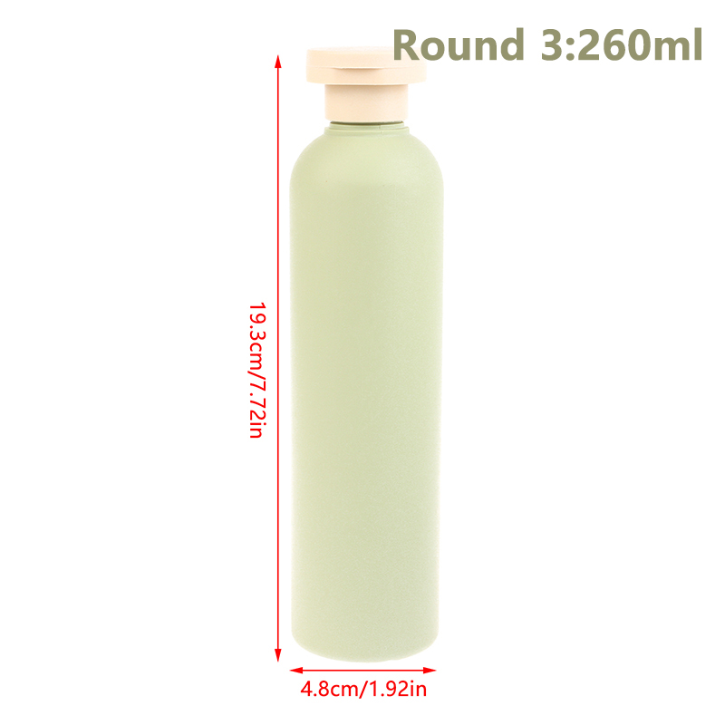 1pcs 100ML-500ML Avocado Green Plastic Shampoo Shower Gel Foaming Soap Dispensers Refillable Bottles Flip Lotion Bottles: DARK GRAY