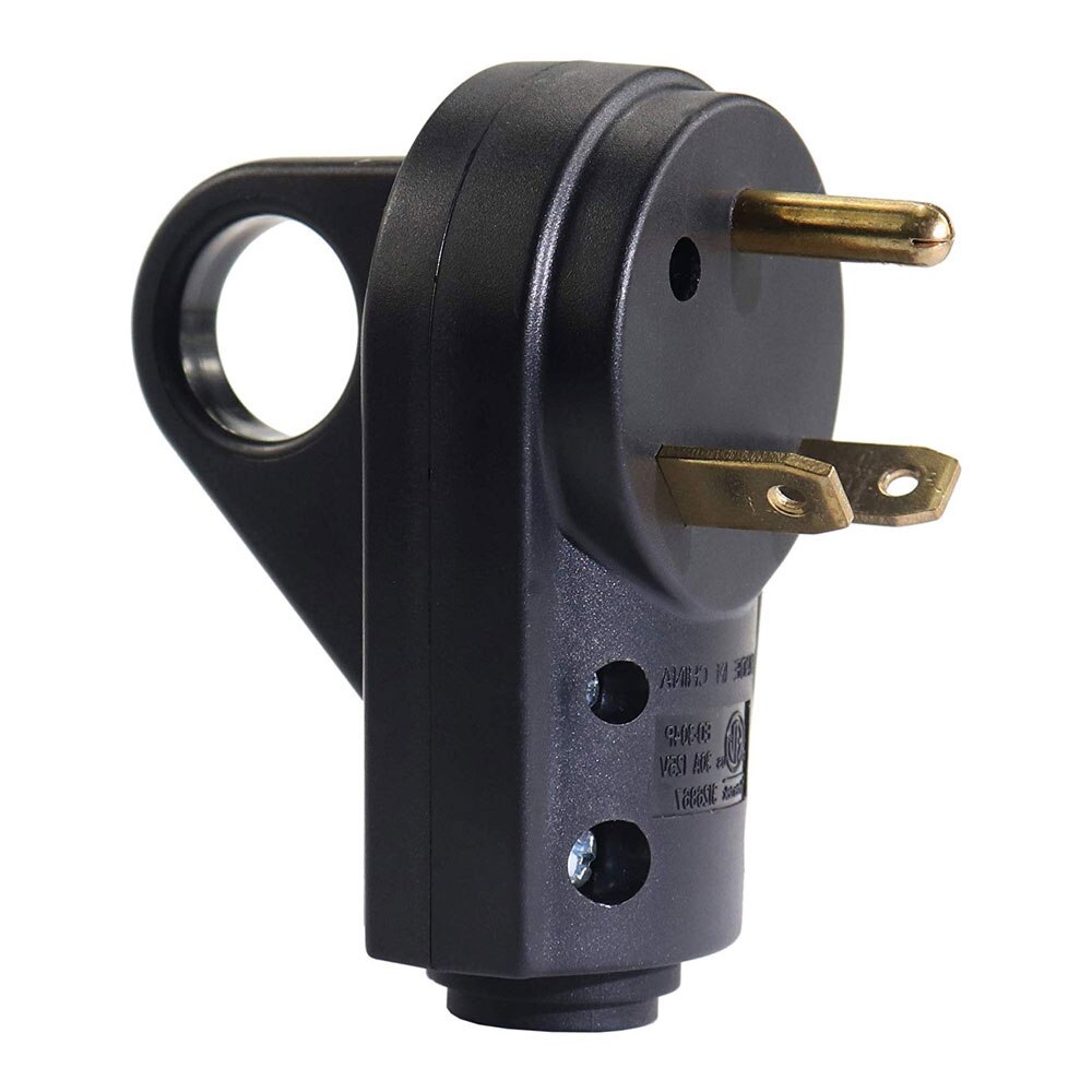 Iztoss 30 AMP RV Receptacle Plug Electrical Plug Adapter with Handle (Male Plug)