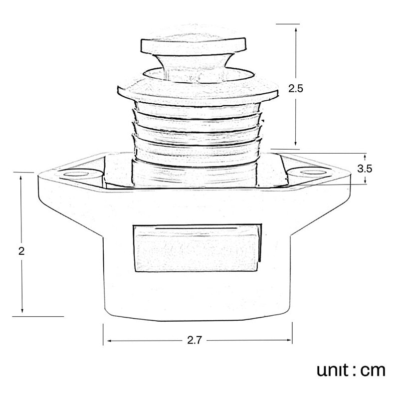 5Pack Drukknop Klink 15-27Mm Vangen Deurknoppen Wit Voor Kabinet Kast Deurknop Boot paardentrailer Camper Van