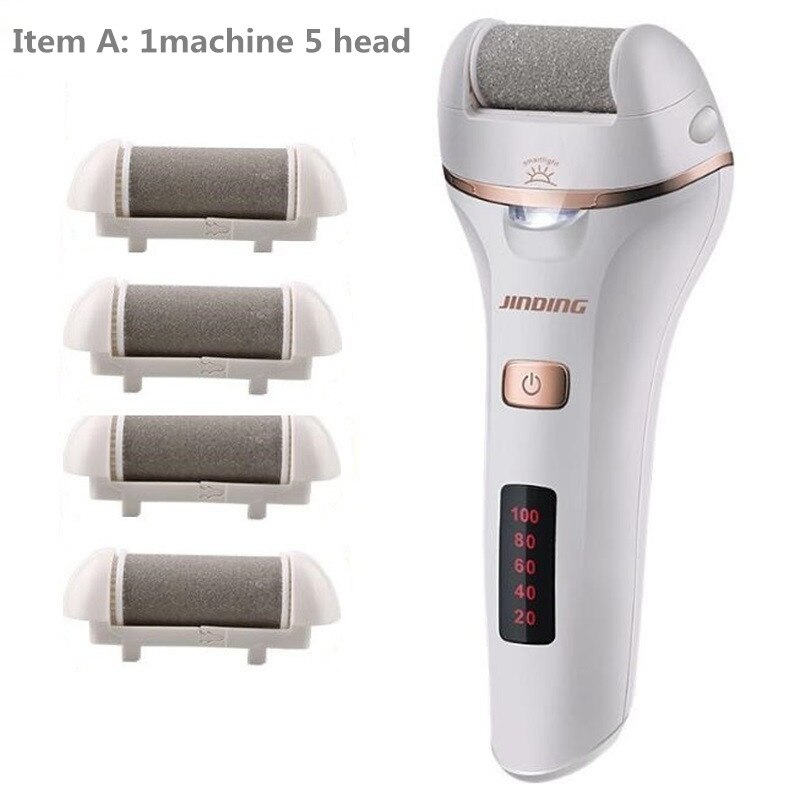 Electric Foot File Callus Remover Machine Pedicure Device Rechargeable Feet Care Tool For Heels Dead Skin: Item A