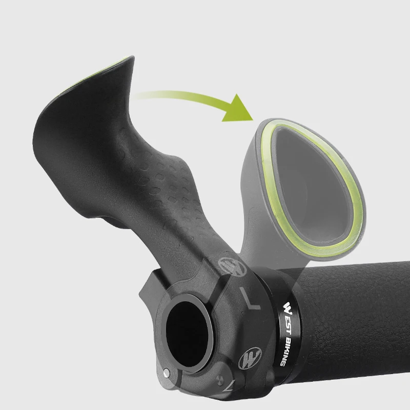 Fietsstuur Vice Handvat Mountainbike Koe Hoorn Handvat Lichtgevend Nylon MTB Racefiets Grip Vice Handvat Fietsaccessoires