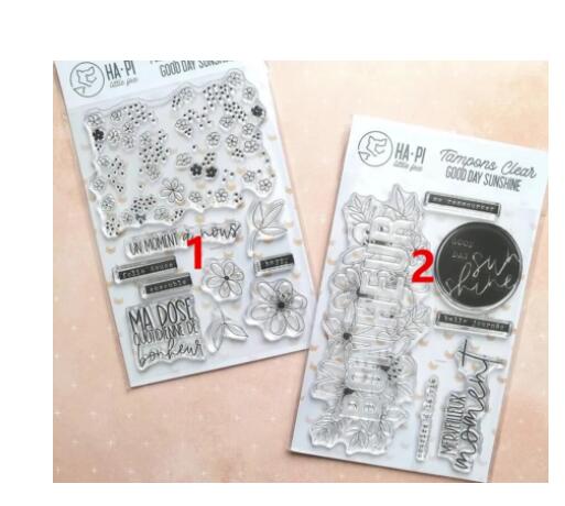 French Words Transparent Clear Silicone Stamp/Seal... – Vicedeal
