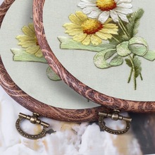 1pc Embroidery Hoop Photo Frame Cross Stitch Hoop Ring Embroidery Circle Sewing Kit Frame Craft For Art Craft Sewing Hang Decor