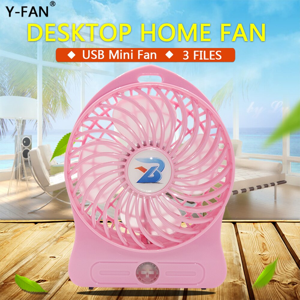 Desktop USB Ventilator Mini Ventilator Office Home ultra-stille USB Oplaadbare Fan Out Reizen Draagbare Mini Fan