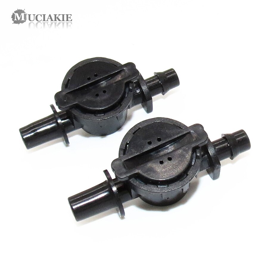 MUCIAKIE 20PCS Anti Drip Device Anti-drip Valve Garden Irrigation Sprinkler Connector 6mm 7.5mm to 1/4'' (4/7mm) Barb Micro