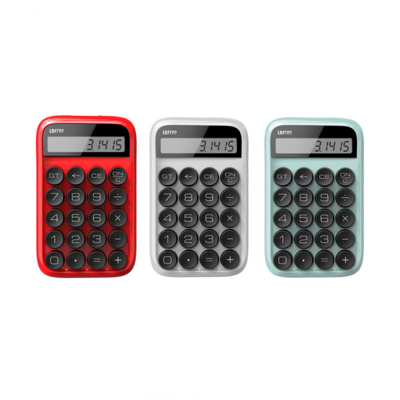 4 Colors Lofree Calculator Vintage Decompressed Detachable Keycap Intelligent Shutdown Portable Mini Student Office Calculation