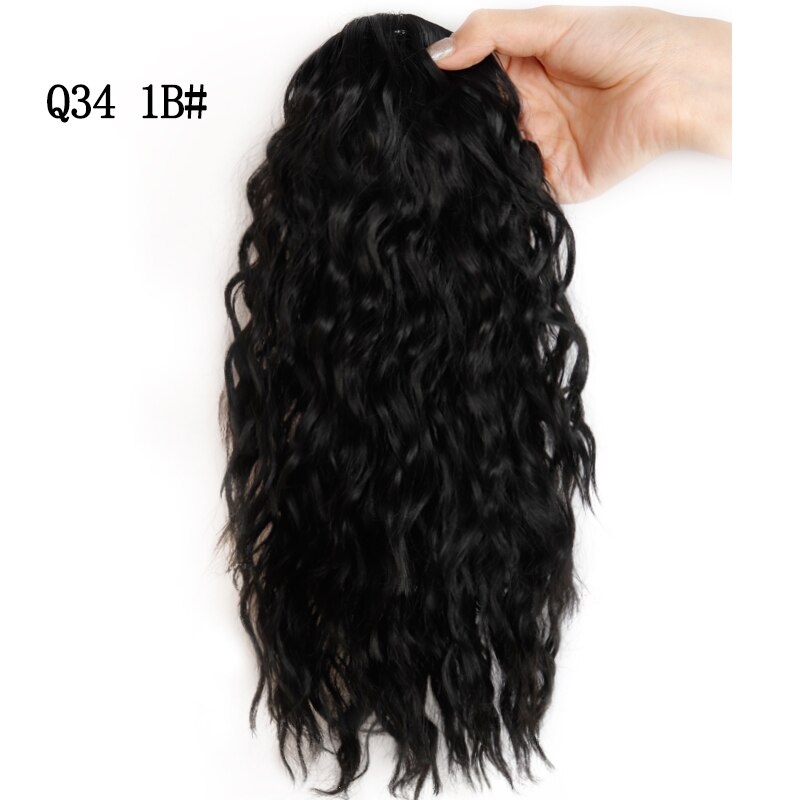 WERD-coleta ondulada sintética Natural de 9 pulgadas para mujer, coleta con cordón elástico, Clip para mujer: T1B / 613