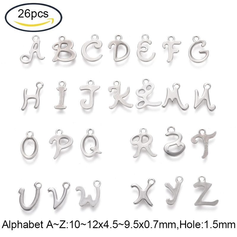 Abalorios de acero inoxidable 304 para fabricación de joyas, accesorio para hacer joyas DIY (mariposa, corazón, flor, llave, Luna, nota Musical, anillo, Estrella redonda plana), 5 ~ 20 piezas