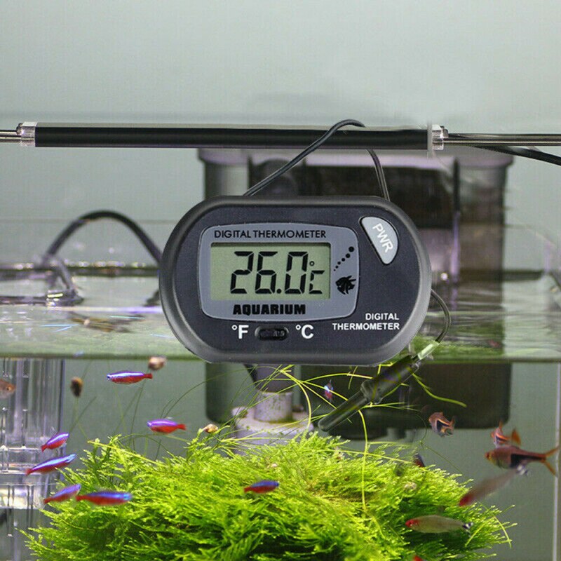 Temperatur akvarium stort lcd display vanntank termometer temperatur