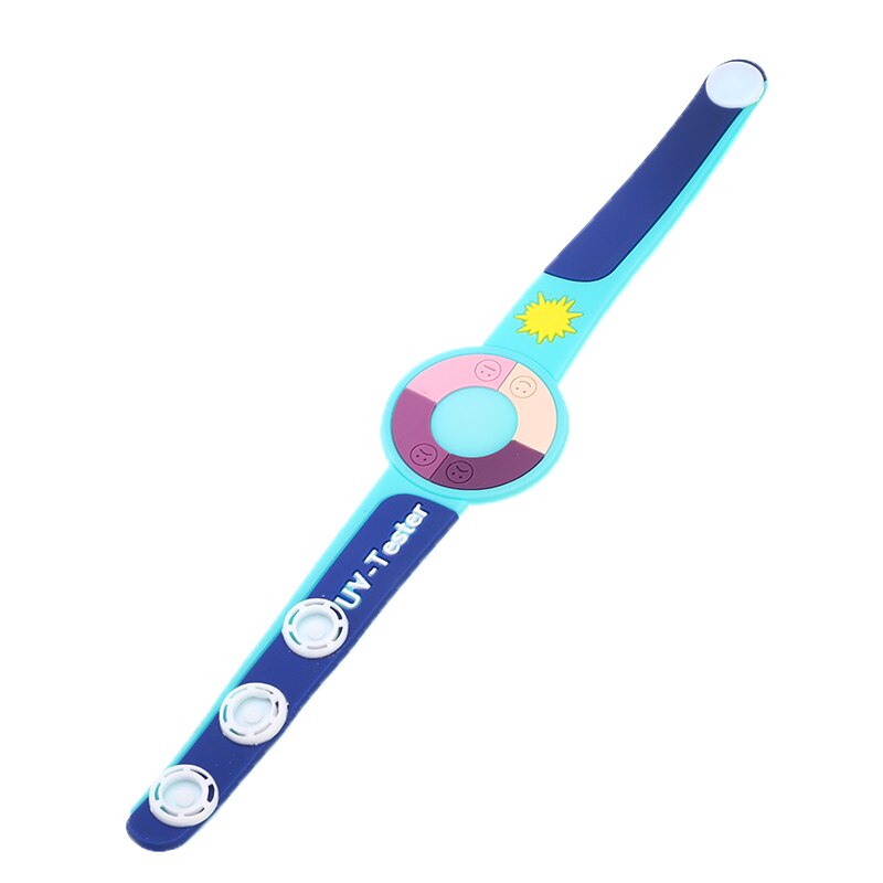 Testeur UV pour Bracelet en PVC, 3 pièces/lot, Test d'intensité ultraviolette, moniteur solaire, produits de protection de la peau