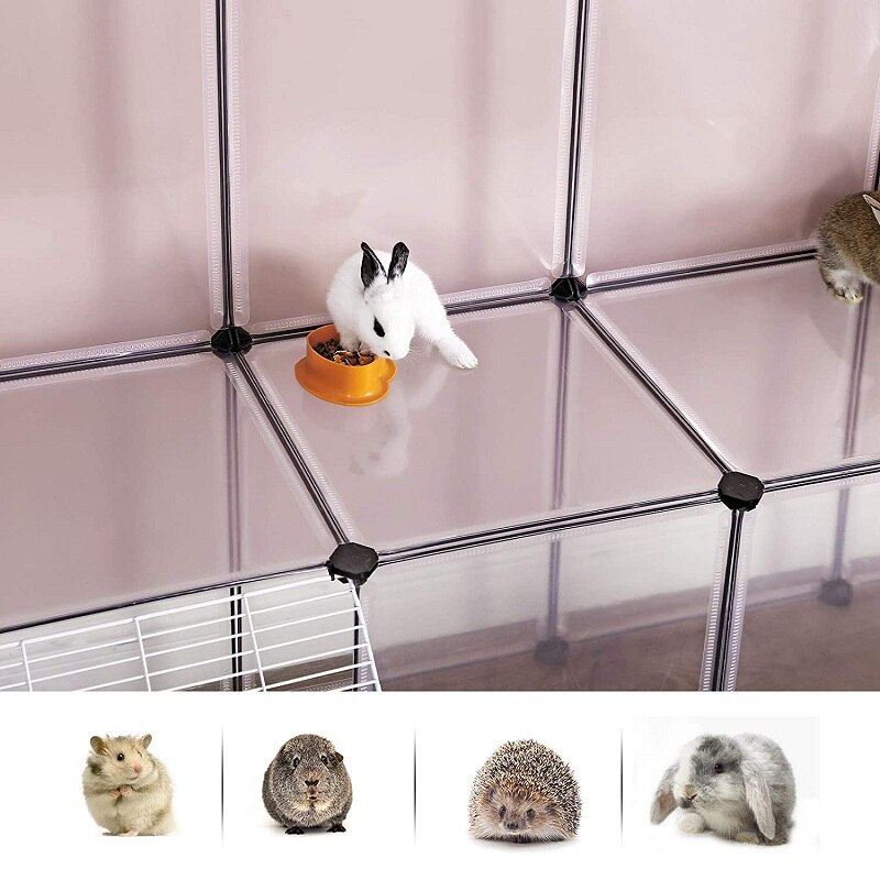 Cochon d&#39;inde Parc Intérieur Enclos Clapier Cage Grand Enclos D&#39;exercice, BRICOLAGE En Plastique De Clôture Modulaires pour Hamster Fournitures Pour Animaux de compagnie