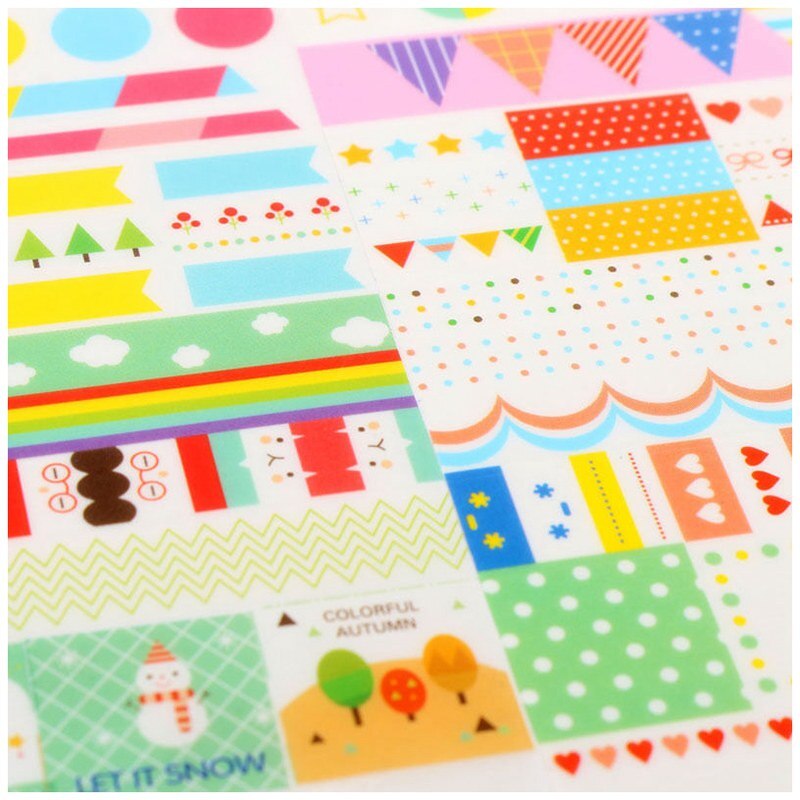 6 st enkel kalender papper klistermärke scrapbook kalender dagbok planerare dekor