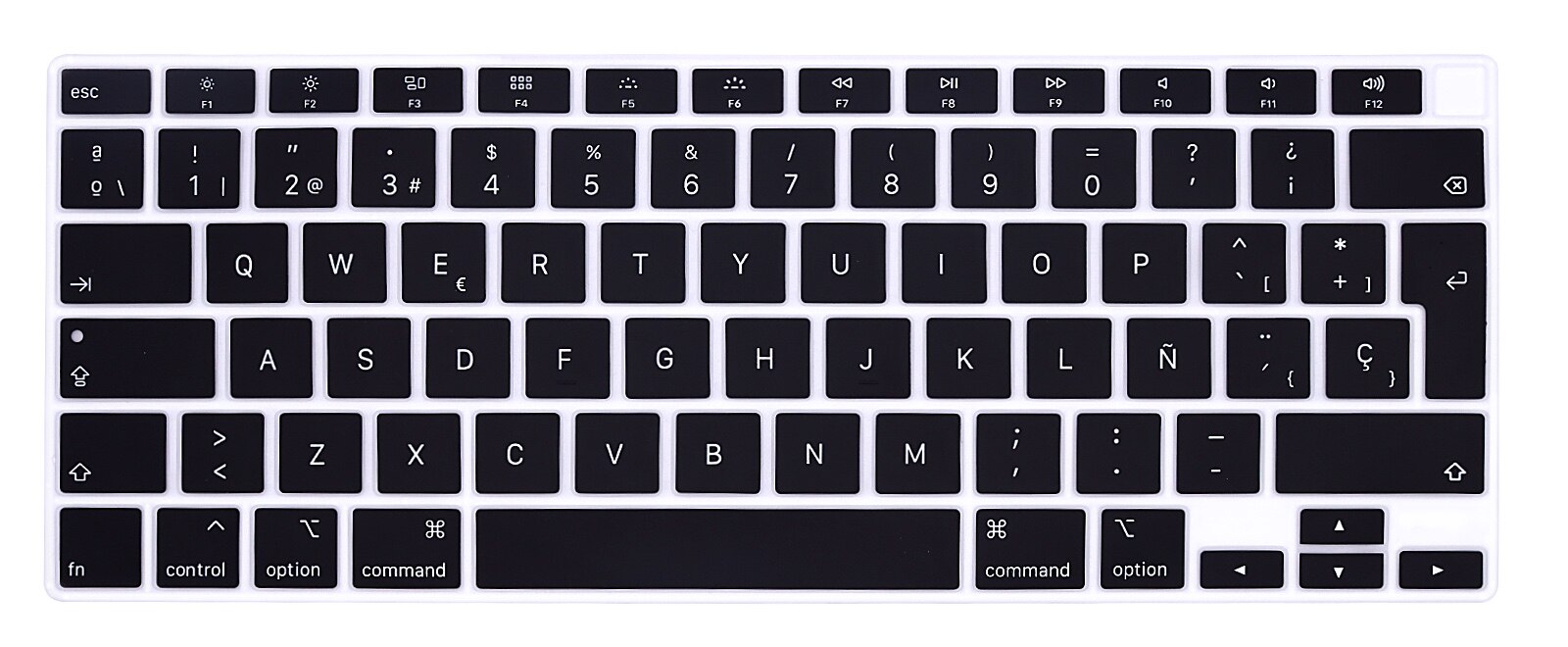 Eu Layout Zacht Voor Macbook Air M1 Chip A2337 Eu Spaans Toetsenbord Cover Silicium Voor Macbook Air 13 2020M1 chip Keyboard Skin